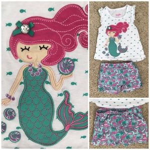 Nannette Kids 3t Matching Mermaid Outfit NWOT